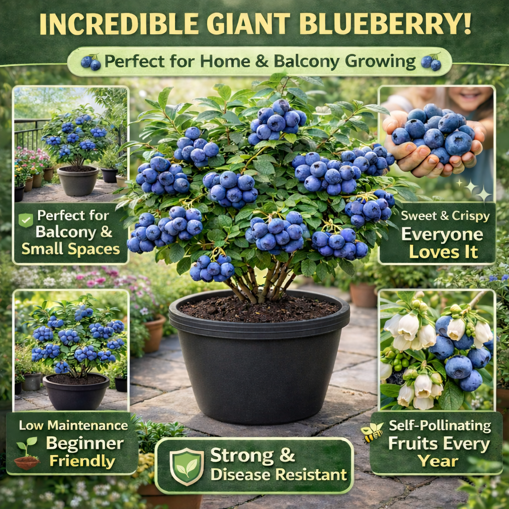 Imported Giant Blueberry Seeds – Grow Bigger, Juicier Berries at Home