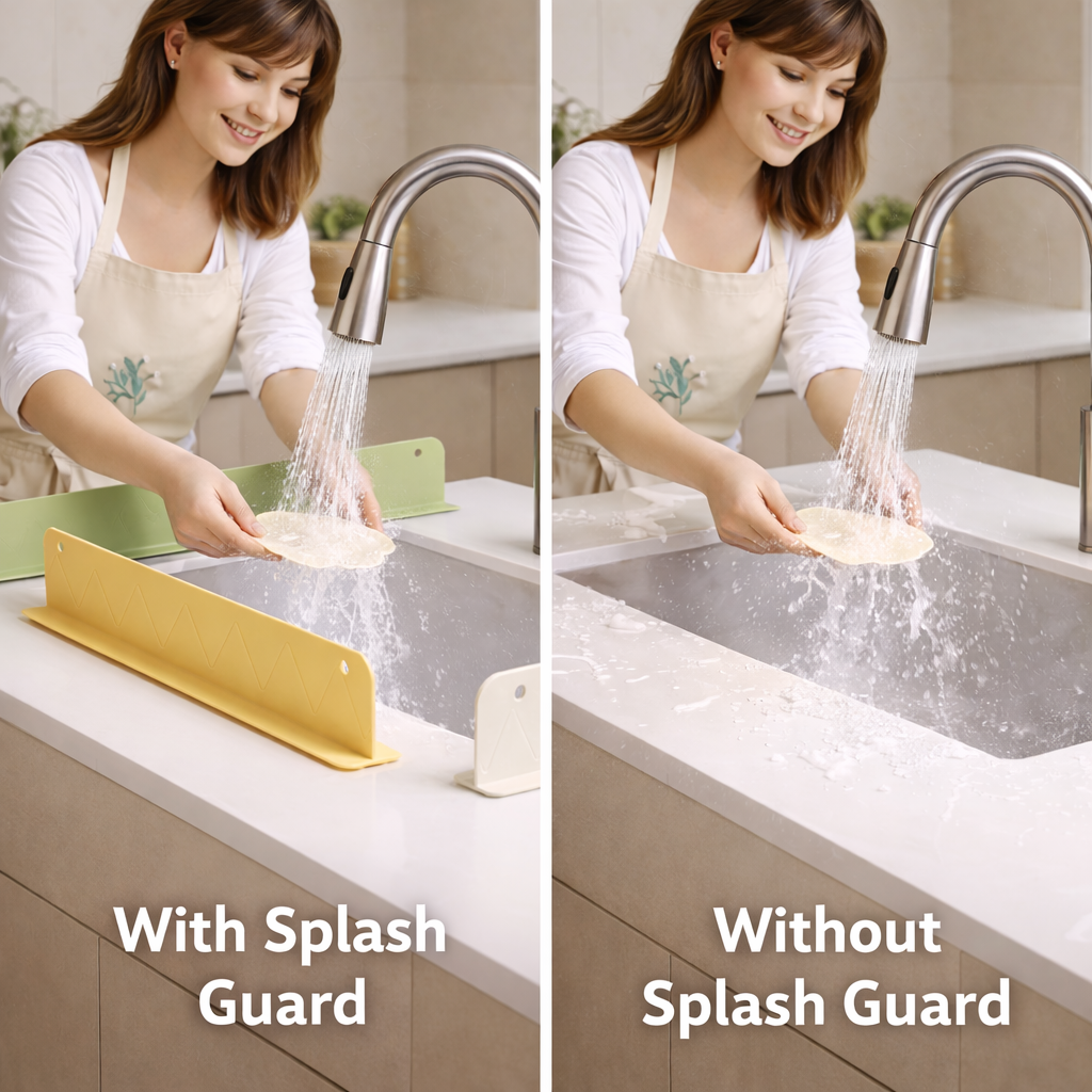 Premium Sink Splash Guard for Kitchen Sink (Pack of 2)